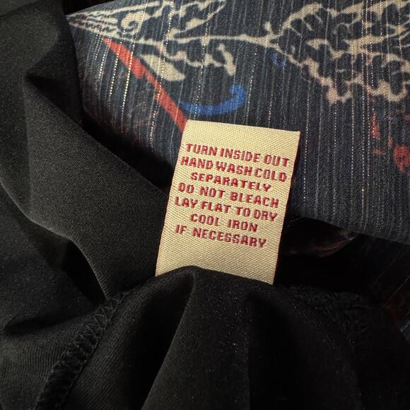 Reba Medium Midi Dress Paisley Long Balloon Sleeve Embroidered Lined Tasseled - Picture 12 of 12